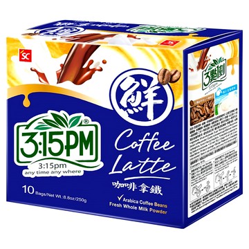 3點1刻 咖啡拿鐵  25g  10包  1盒