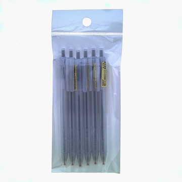 [家速配]簡約風0.7中油筆 B112-6入-黑色