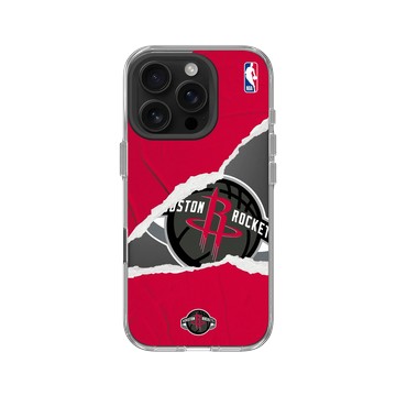 iPhone 16 Pro Clear Case（相機按鈕） 透明 - NBA - 熱血系列-休士頓火箭 Houston Rockets - Sweat and Tears