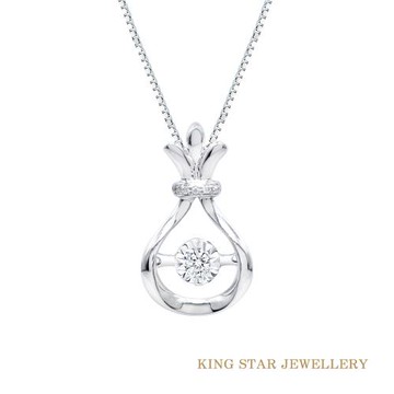 King Star 18K金 搖滾熱帶靈動鑽墜