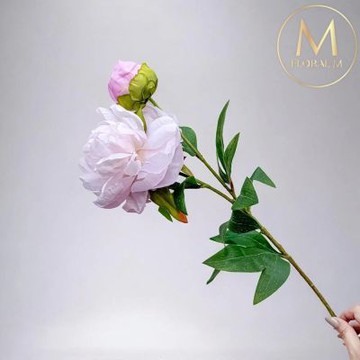 【Floral M】最高級浪漫天使粉公主芍藥仿真花花材1入組(人造花/仿真花/假花/花藝DIY/裝飾花材)