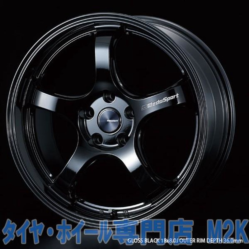 18インチ WEDS SPORTS RN-05M ブラックホイール 8.5J +38 +45 + 18インチ WEDS SPORTS RN-05M ブラックホイール 8.5J +38 +45 +