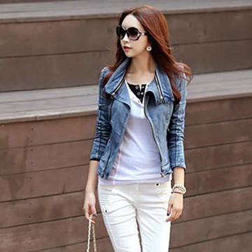 A3時尚打造-名媛牛仔短版顯瘦外套-預購