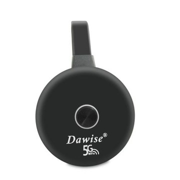 【圓形款4K超高清】四核心Dawise-5G雙頻全自動無線影音鏡像器(附4大好禮)