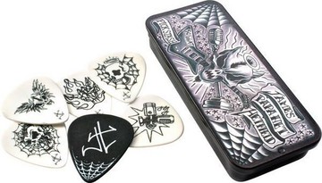 Dunlop Metallica 金屬製品 James/ Kirk 簽名款電吉他 Pick 彈片(典藏鐵盒6片裝)【唐尼樂器】