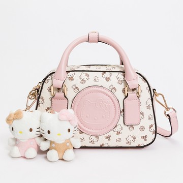 【官網獨家】Hello Kitty - Arnold Palmer - 手提包附長背帶 Twins系列 - 粉色/432-6902-12-6