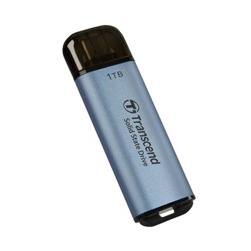 Transcend ESD300C Type C 1TB 外接SSD固態行動硬碟-天空藍(TS1TESD300C)