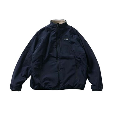 FREAK'S STORE 寬鬆版型尼龍抓絨雙面拉鍊夾克[限定商品] 海軍藍 FREAKS-113 [台灣現貨]