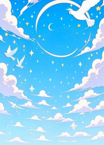 Nekonoko 2026 Summer Collection 背景貼紙 空色之願