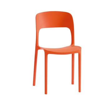 直人木業-VIRONCA橘色休閒椅