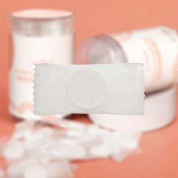 蠶絲 一次性 壓縮 面膜 單顆入 壓縮面膜 面膜錠 旅行 旅遊 過夜【小髮廊】DS022131 ！