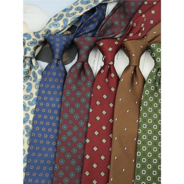 女生領帶古著 8cm潮牌印花仿絲百搭韓版復古港風碎花休閑男領帶