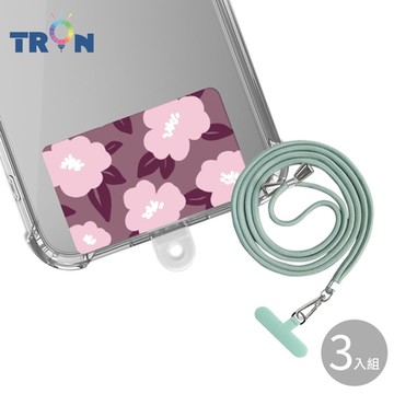 TRON iPhone 14ProMax 粉紅防摔 手機 掛繩 手機殼