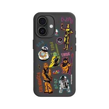 iPhone 16 SolidX 黑 - 迪士尼-星際大戰 Star Wars - 星際大戰 – 貼紙混合