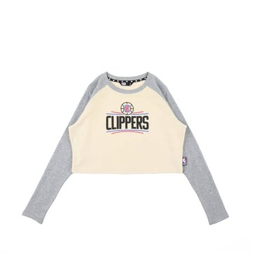 NBA 女款 拉克蘭袖 拼色 長袖上衣 快艇隊-3352100201