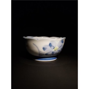 陶瓷小茶杯主人杯手工薄胎聞香杯品茗杯花彩繪花草紋茶具