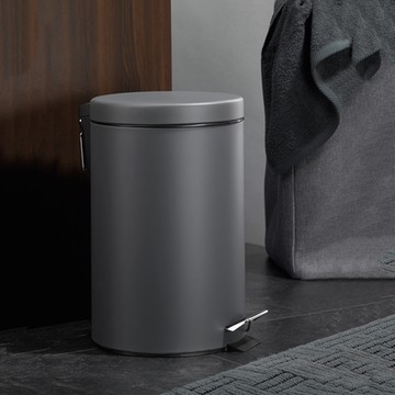 《KELA》Malta腳踏式垃圾桶-鐵灰12L-- 回收桶 廚餘桶 踩踏桶