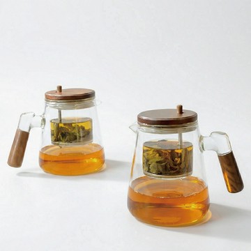 【陶說】飄逸杯 600ml 900ml  飄逸壺 全身耐熱玻璃 泡茶壺 一鍵出水 沖茶器 濾茶杯 314不銹鋼