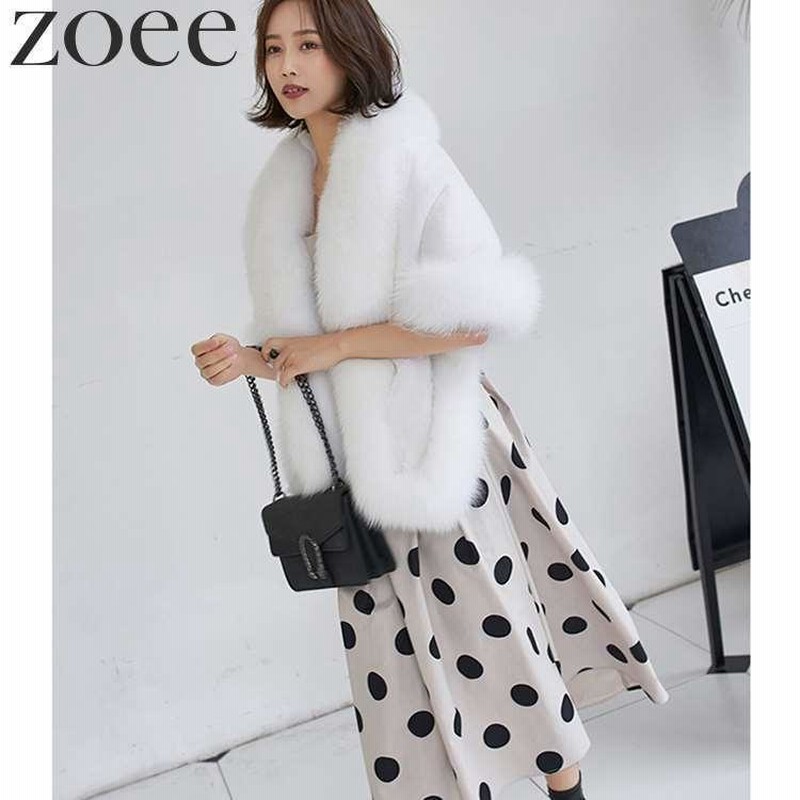 ⭐️ホワイトミンク　ポンチョ　フリーサイズ　超美品 高級】ミンク ケープ 毛皮 ポンチョフリーサイズ