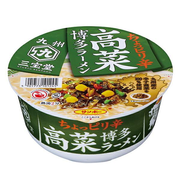 九州三宝堂　高菜博多ラーメン 97g　12個 ケースセット(計24個)（AH）