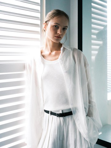 TENCEL LOOSE FIT SHIRTS (NHBL5239)
