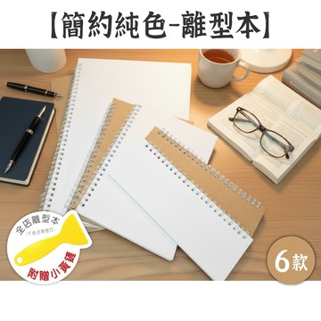 RAYRAYGO 離型本【簡約純色系列】6款 A5半/A5/A4 雙面+線圈 貼紙簿 貼紙本 紙膠帶收集冊 獨家訂製款