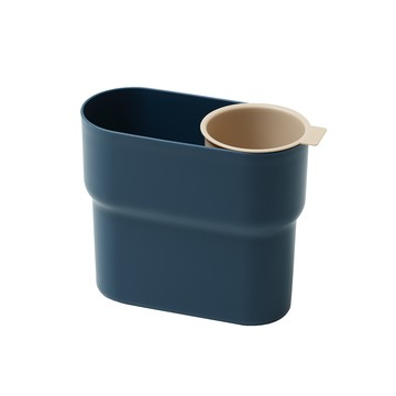 【日本ideaco】極簡風小型分類垃圾桶/收納桶-7L-多色可選靛藍/米棕