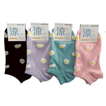 0338超細舒爽船襪-蛋黃（隨機出貨）