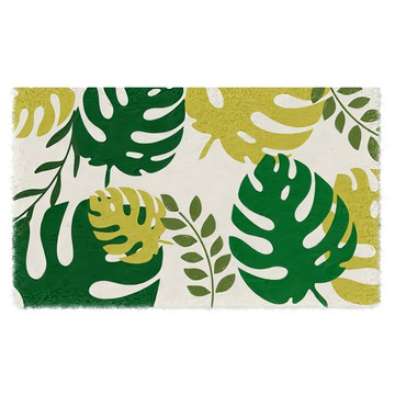 All In Home 窩在家 防滑耐磨 室內刮泥地墊  北歐龜背竹  1個  45x75cm