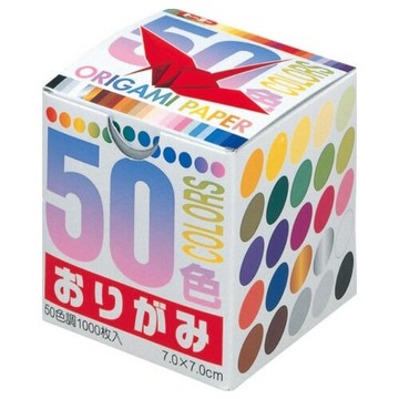 VU6 日本 TOYO Origami Paper 50色千紙鶴色紙 7*7cm / 盒｜領券最高折$220