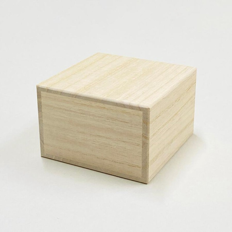 増田桐箱店 桐箱【S平サイズ 幅約9.2cm×奥行約9.2cm×高さ約5.8cm