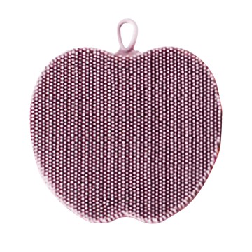 Alphaline 蘋果造型矽膠洗碗刷 99%鉑金矽膠材質  1個  1入