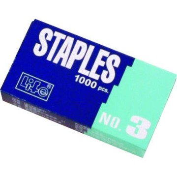 徠福 NO.3 釘書針 (10小盒入)【APP滿額下單10%點數(單一帳號最高5000點)】1/31止