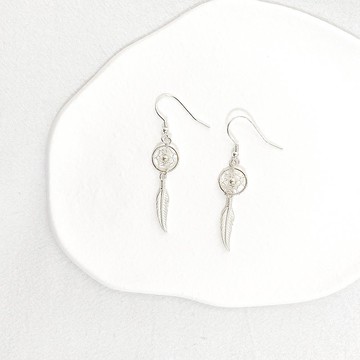 神秘力量 | 捕夢網 | 純銀耳飾