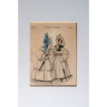 法國百年時尚插圖 - 復辟風格 02 - 版畫掛畫