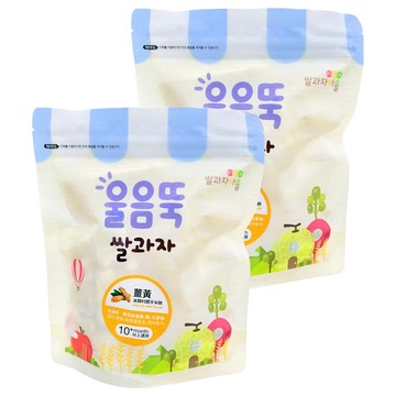 Ssalgwaja 米餅村 寶寶磨牙米餅 10個月以上適用 非油炸 無添加食鹽/糖/化學物 韓國原裝  薑黃  30g  2包