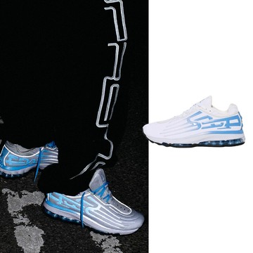 NIKE Supreme x Nike Air Max 2001 白底藍漸層 聯名 藍色 反光 球鞋 男鞋 IM7412-100