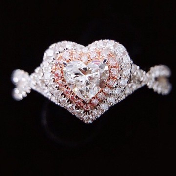璽朵珠寶 [ 18K金 30分 愛心 鑽石戒指 ]  微鑲工藝 精品設計 鑽石權威 婚戒顧問 婚戒第一品牌 鑽戒 GIA