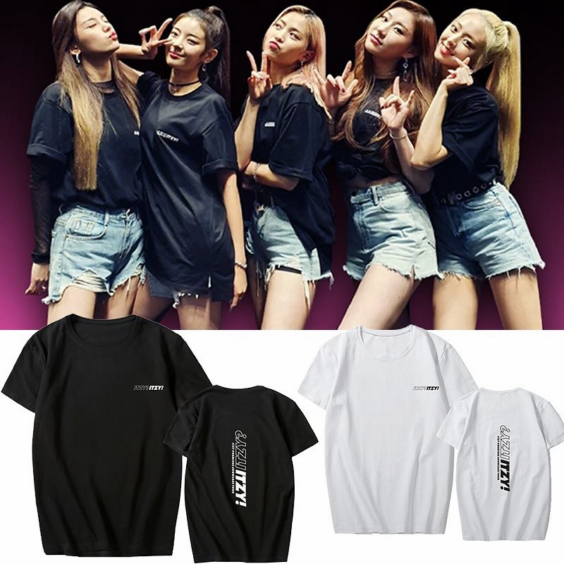 Itzy Tシャツ 半袖 韓流グッズ ダンス服 男女兼用 ラウンドネック Tシャツ 綿 夏 衣装 T Shirts カットソー トップス 通販 Lineポイント最大1 0 Get Lineショッピング