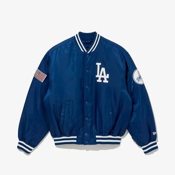 NEW ERA 男女 韓版外套 AP MLB Athntc Stadium JK53 洛杉磯道奇 藍 NE14742069