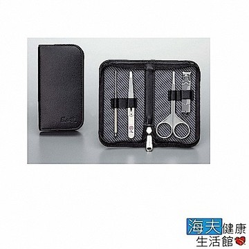 海夫健康生活館 日本GB綠鐘 匠之技 鍛造鋼 修容4件組 旅行隨身包(G-3105)