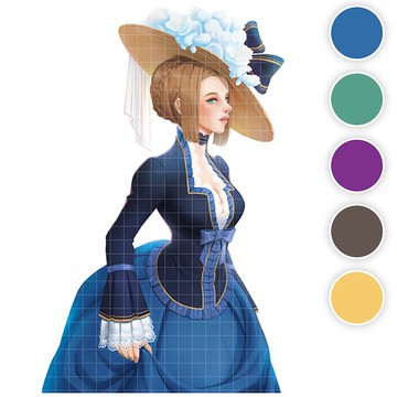 Rannie (5色) 43 (honne market) 人物貼紙 漫畫人物貼紙 浣熊