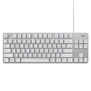 logitech 羅技 有線鍵盤  K835 TKL  青軸  白色  1個