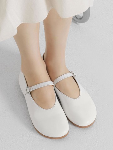Round Mary Jane Handmade Flat (PMLTR1f103)