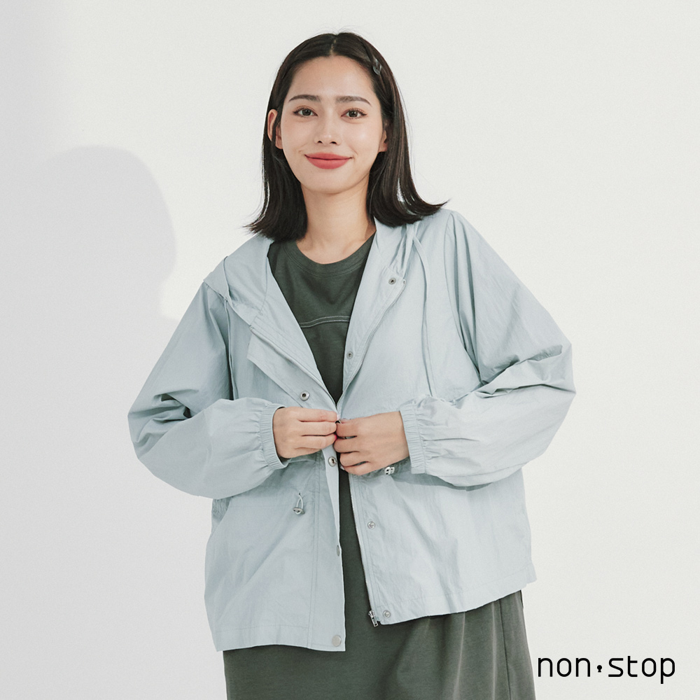non-stop 輕量連帽抗UV防曬外套-2色