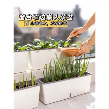 長方形窄花盆陽臺種菜盆長條蔬菜種植專用箱窗臺草莓花槽懶人神器