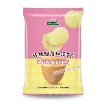 統一生機 玫瑰鹽薄切洋芋片59.5公克/包(超商限2包)