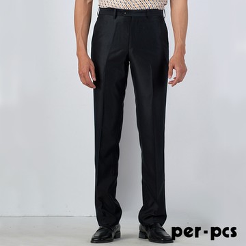 per-pcs 簡單時尚素面合身西褲_黑(815115)