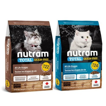 NUTRAM 加拿大- T22.T24無穀全能系列-挑嘴全齡貓糧 5.4kg(12lb)