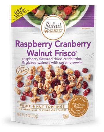 Salad Pizazz Salad Topping Raspberry Cranberry Walnut Frisco 4 oz